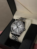 Seiko Mod Datejust – Grey Diamond Dial with Iced Bezel Automatic