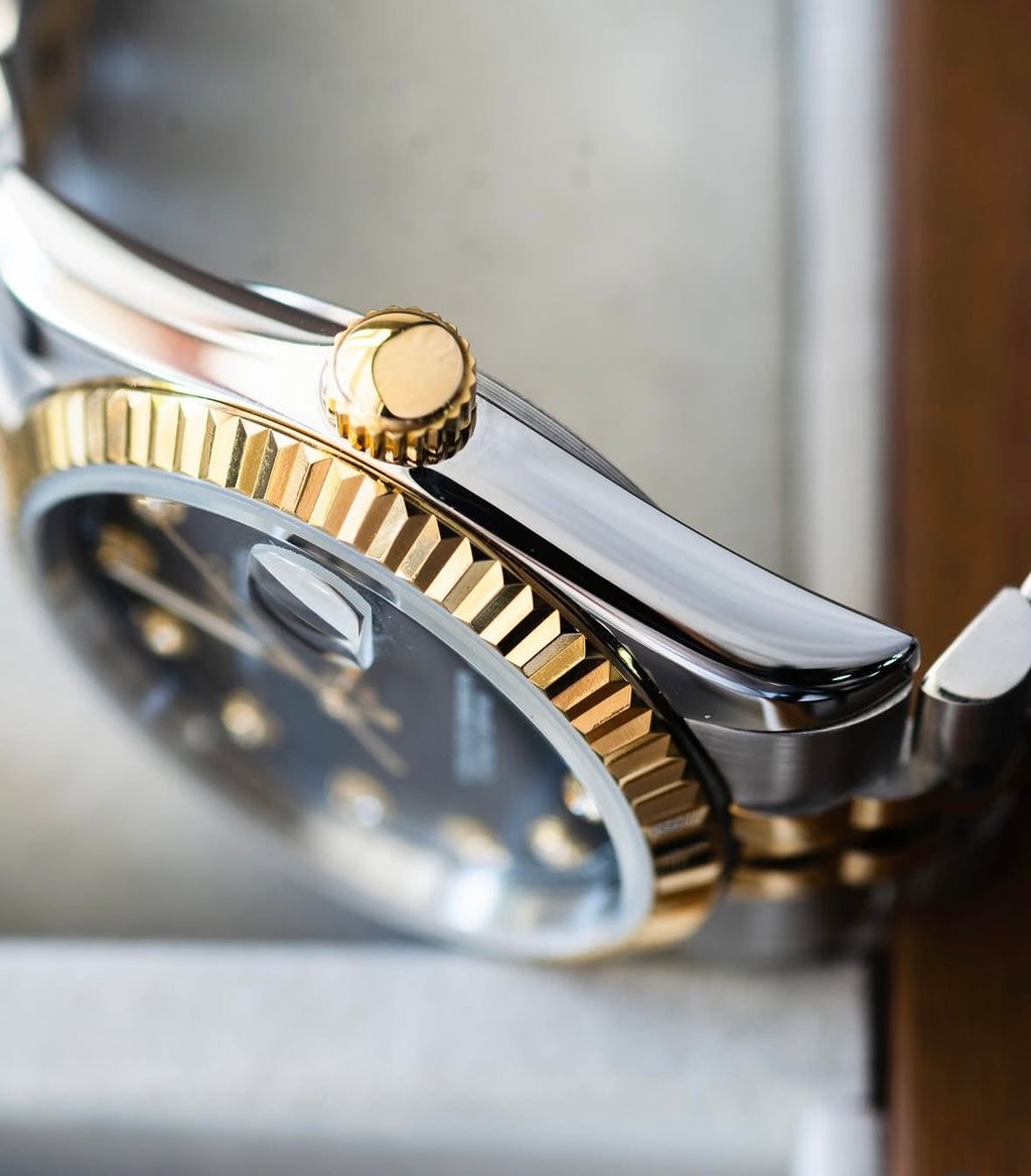 Seiko Mod Datejust – Two‑Tone Black Diamond Jubilee Automatic