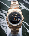 Seiko Mod Oyster Perpetual Datejust – Rose Gold Arabic Dial NH35 Automatic